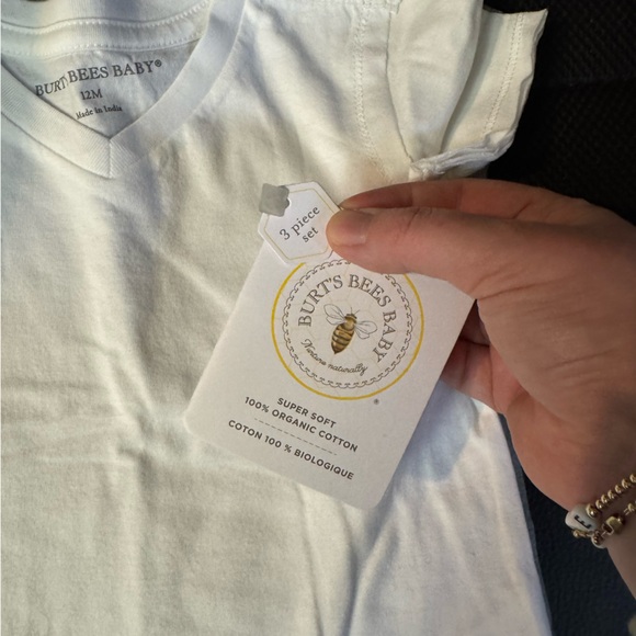 BURTS BEES BABY 3 pack of tshirts; baby shirts, new baby items - Picture 11 of 13